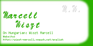 marcell wiszt business card